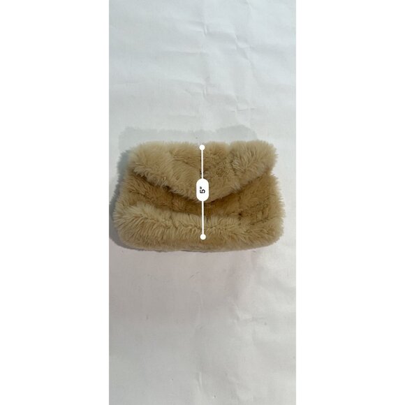 Saint Laurent Small Lou Puffer Genuine Shearling Pouch in Beige - Picture 7 of 8